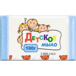 Мыло кусковое 100 г туалетное "Детское" п/п в худож. этикетке