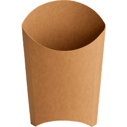 Коробка для картофеля фри 100 г ECO FRY М Pure Kraft 105*50*110 мм