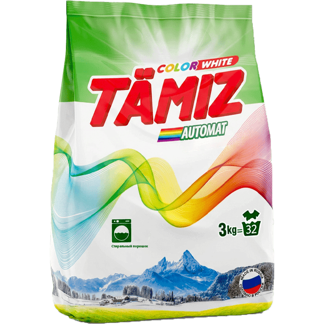 Стиральный порошок 3 кг "TAMIZ" автомат колор