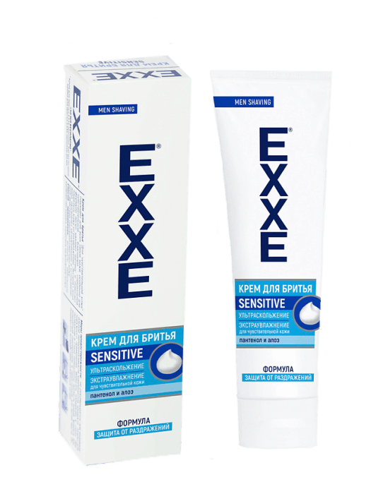 Крем для бритья 100 мл "EXXE", SENSITIVE для чувствительной кожи