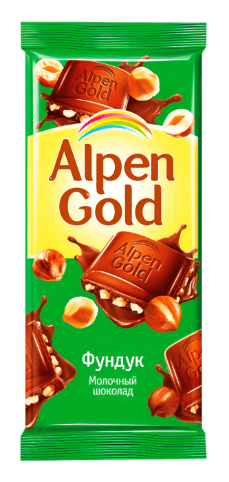Шоколад "Alpen Gold" 80г, фундук Шоколад "Alpen Gold" 80г, фундук