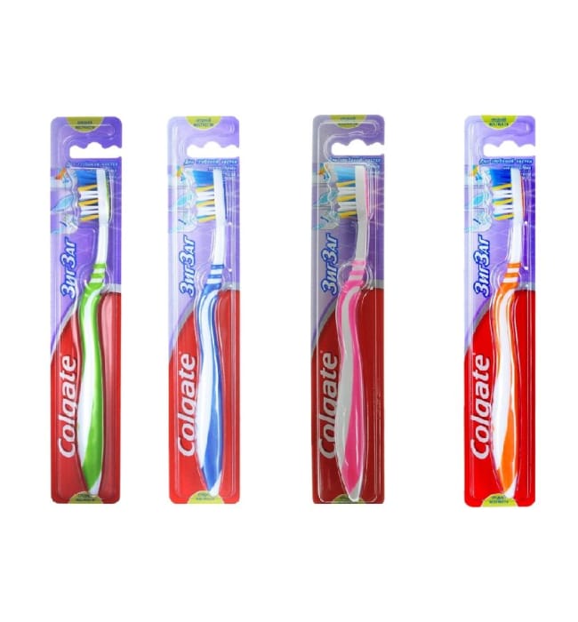 Зубная щетка "Colgate" Зиг-Заг средней жесткости Зубная щетка "Colgate" Зиг-Заг средней жесткости