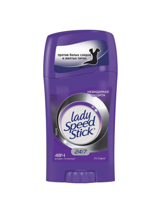 Дезодорант стик 45 гр "Lady Speed Stick" 24/7 ЖЕНСКИЙ, Невидимая Защита Дезодорант стик 45 гр "Lady Speed Stick" 24/7 ЖЕНСКИЙ, Невидимая Защита