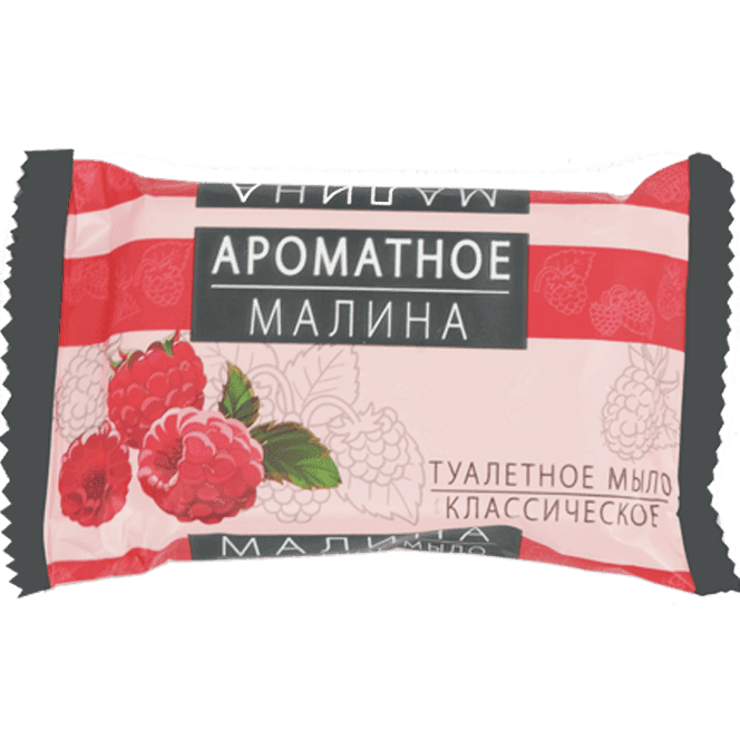 Мыло кусковое 90 г туалетное "АРОМАТНОЕ" Штампованное, Малина Мыло кусковое 90 г туалетное "АРОМАТНОЕ" Штампованное, Малина