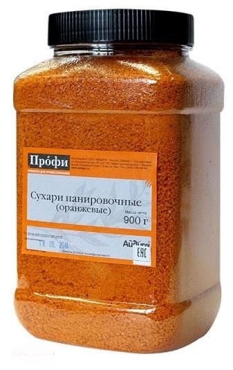 Специя Панировочные сухари 900г, Оранжевые Специя Панировочные сухари 900г, Оранжевые